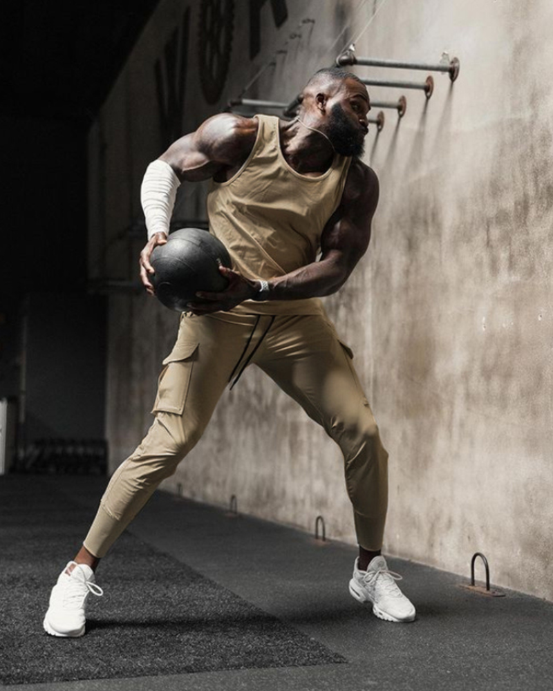 Versatile Multi-Pocket Cargo Pants -  jogging pants - Men's Multi-Pocket Cargo Pants for Comfort and Style - View 14