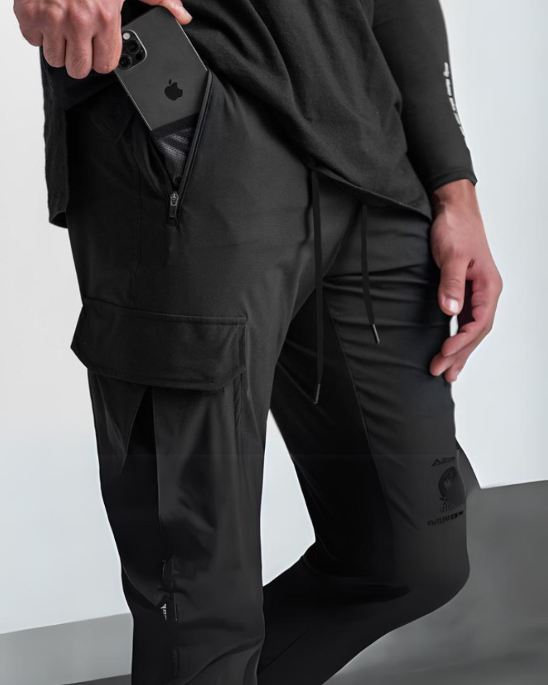 Versatile Multi-Pocket Cargo Pants -  jogging pants - Men's Multi-Pocket Cargo Pants for Comfort and Style - View 6