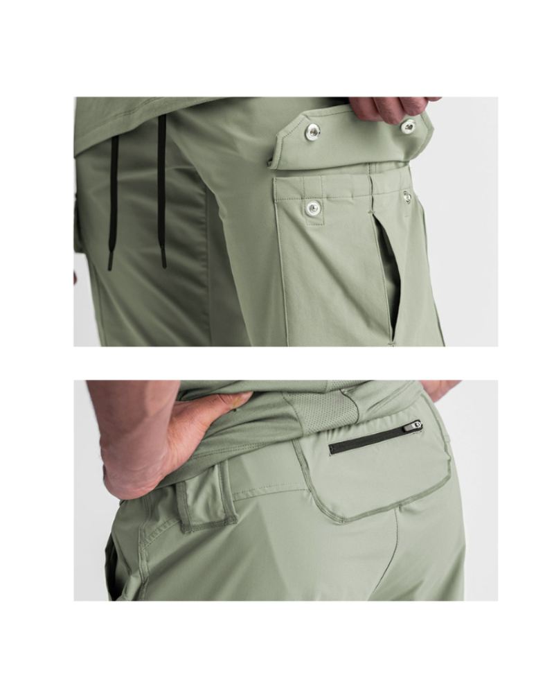 Versatile Multi-Pocket Cargo Pants -  multi-pocket - Men's Multi-Pocket Cargo Pants for Comfort and Style - View 15