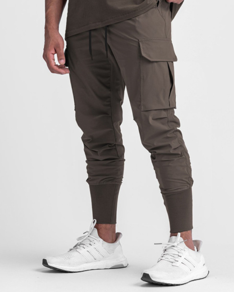 Versatile Multi-Pocket Cargo Pants - versatile cargo pants - Men's Multi-Pocket Cargo Pants for Comfort and Style - View 2
