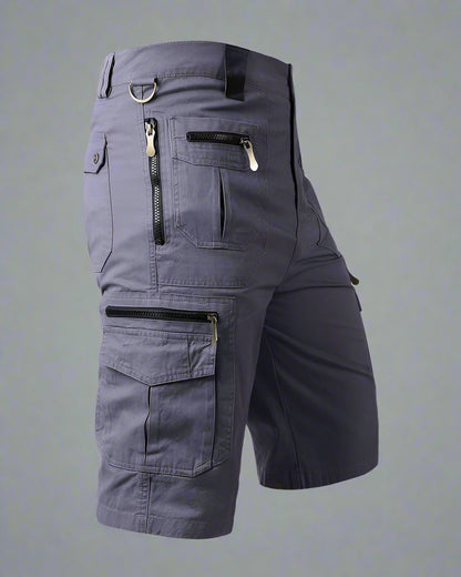 Versatile Multi-Pocket Cargo Shorts -  adjustable waistband shorts - Tactical Multi-Pocket Cargo Shorts for Every Adventure - View 3
