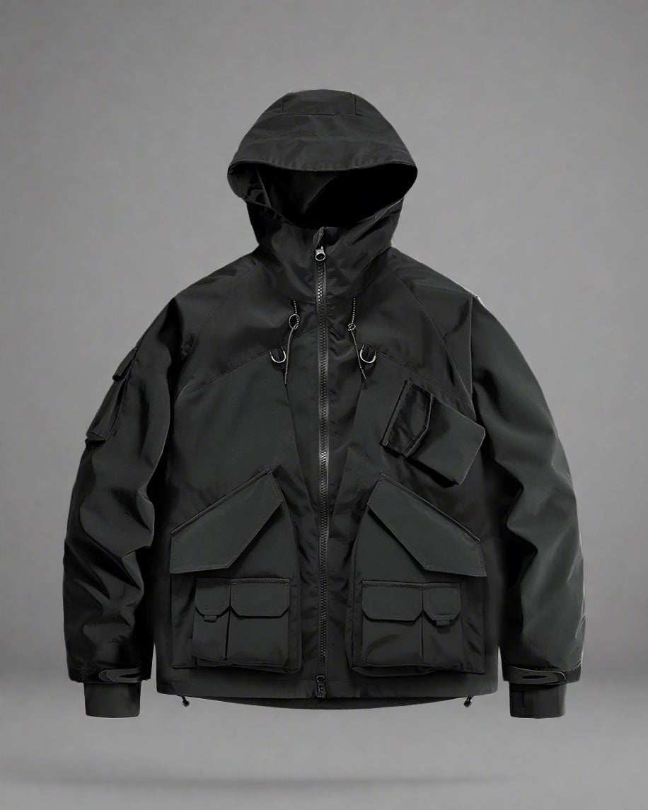 Versatile Multi-Pocket Hooded Jacket - comfortable durable design - Stylish Multi-Pocket Hooded Jacket for Every Adventure - Main view