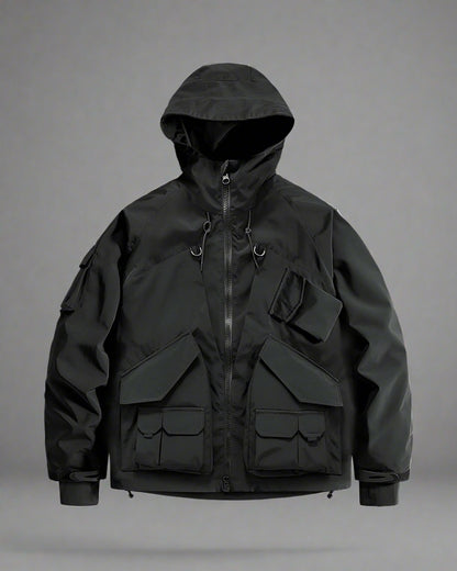 Versatile Multi-Pocket Hooded Jacket - comfortable durable design - Stylish Multi-Pocket Hooded Jacket for Every Adventure - Main view