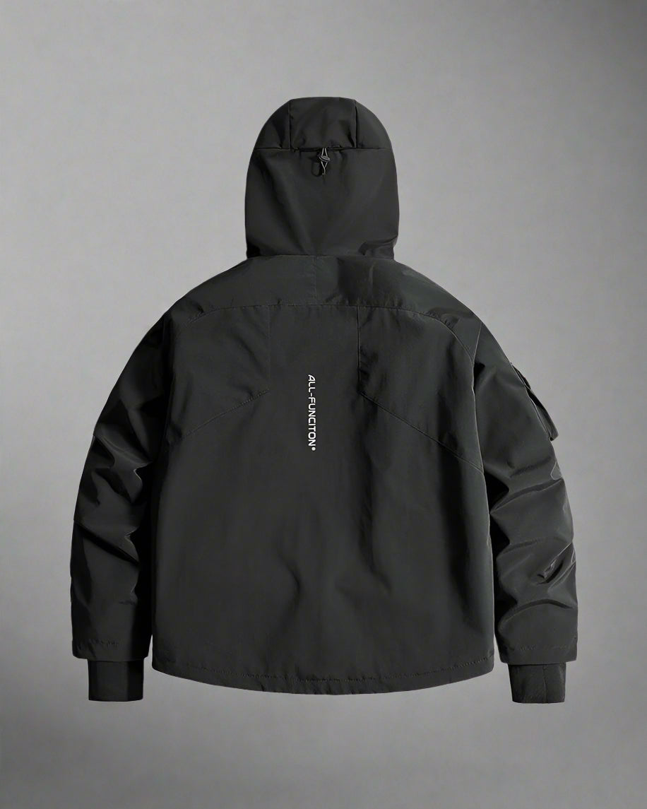 Versatile Multi-Pocket Hooded Jacket - hooded jacket - Stylish Multi-Pocket Hooded Jacket for Every Adventure - View 2