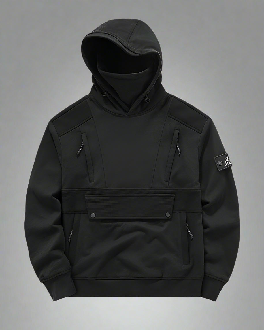 Versatile Multi-Pocket Mask Hoodie - BEST SELLERS - Versatile Multi-Pocket Mask Hoodie for Everyday Style - Main view