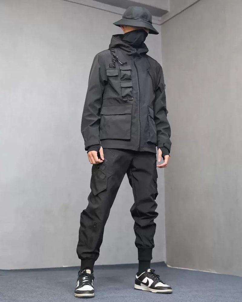Versatile Multi-Pocket Tech Jacket -  durable polyester jacket - Functional Multi-Pocket Tech Jacket for Everyday Use - View 4