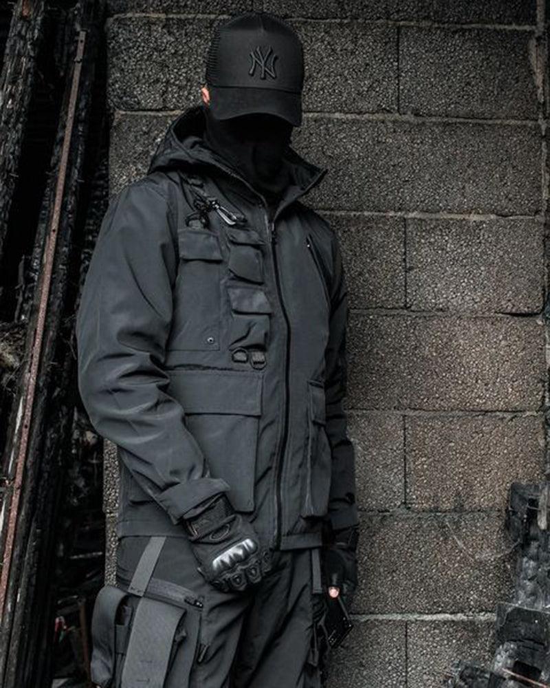 Versatile Multi-Pocket Tech Jacket -  multi-pocket - Functional Multi-Pocket Tech Jacket for Everyday Use - View 7