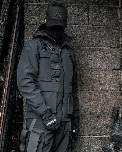 Versatile Multi-Pocket Tech Jacket -  multi-pocket - Functional Multi-Pocket Tech Jacket for Everyday Use - View 7