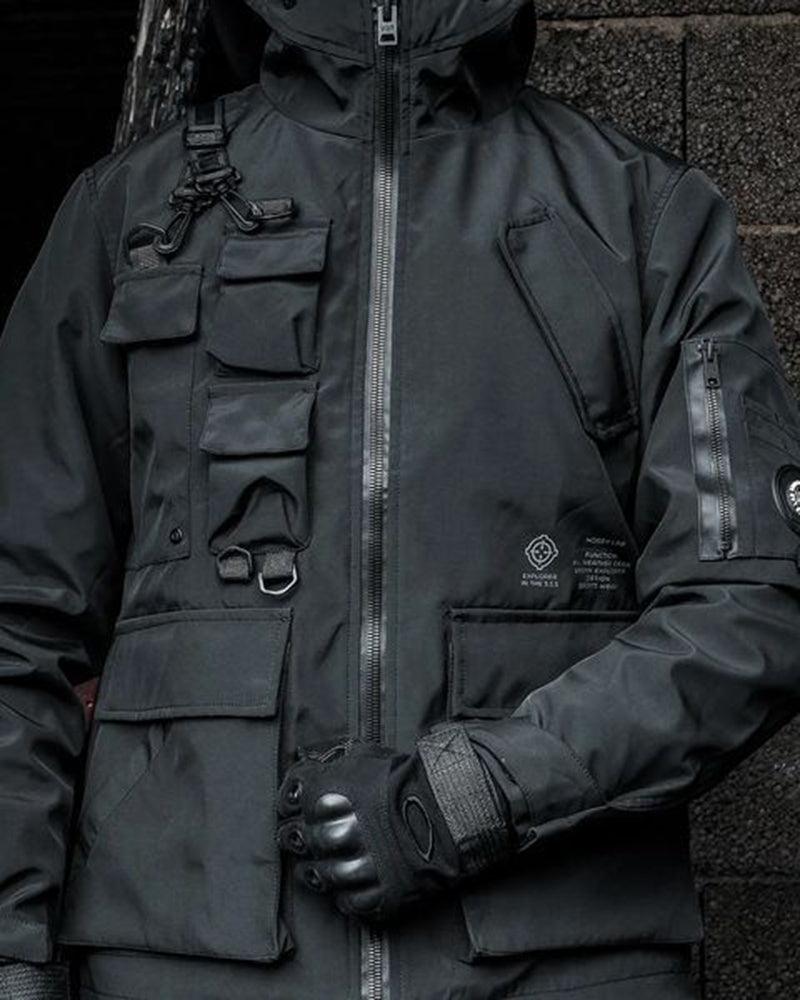 Versatile Multi-Pocket Tech Jacket -  stylish tech jacket - Functional Multi-Pocket Tech Jacket for Everyday Use - View 8