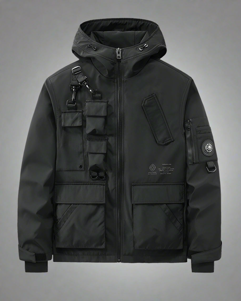 Versatile Multi-Pocket Tech Jacket - tech jacket - Functional Multi-Pocket Tech Jacket for Everyday Use - Main view