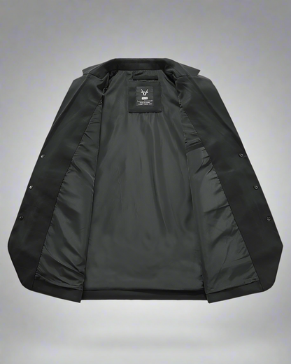 Versatile Multi-Pocket Utility Blazer -  black - Multi-Pocket Utility Blazer for Versatile Style - View 3