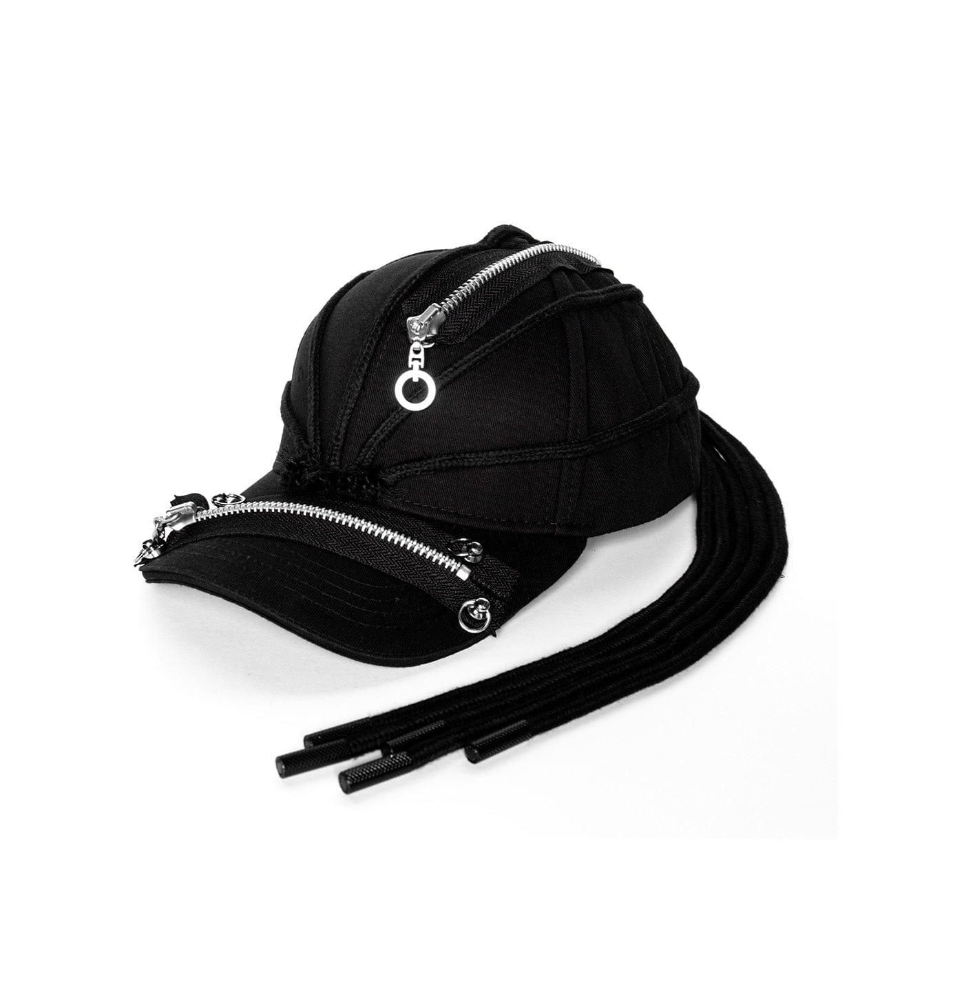 Versatile Multi-Zipper Dreadlock Cap - durable cotton cap - Unique Multi-Zipper Dreadlock Cap for Style and Comfort - View 2