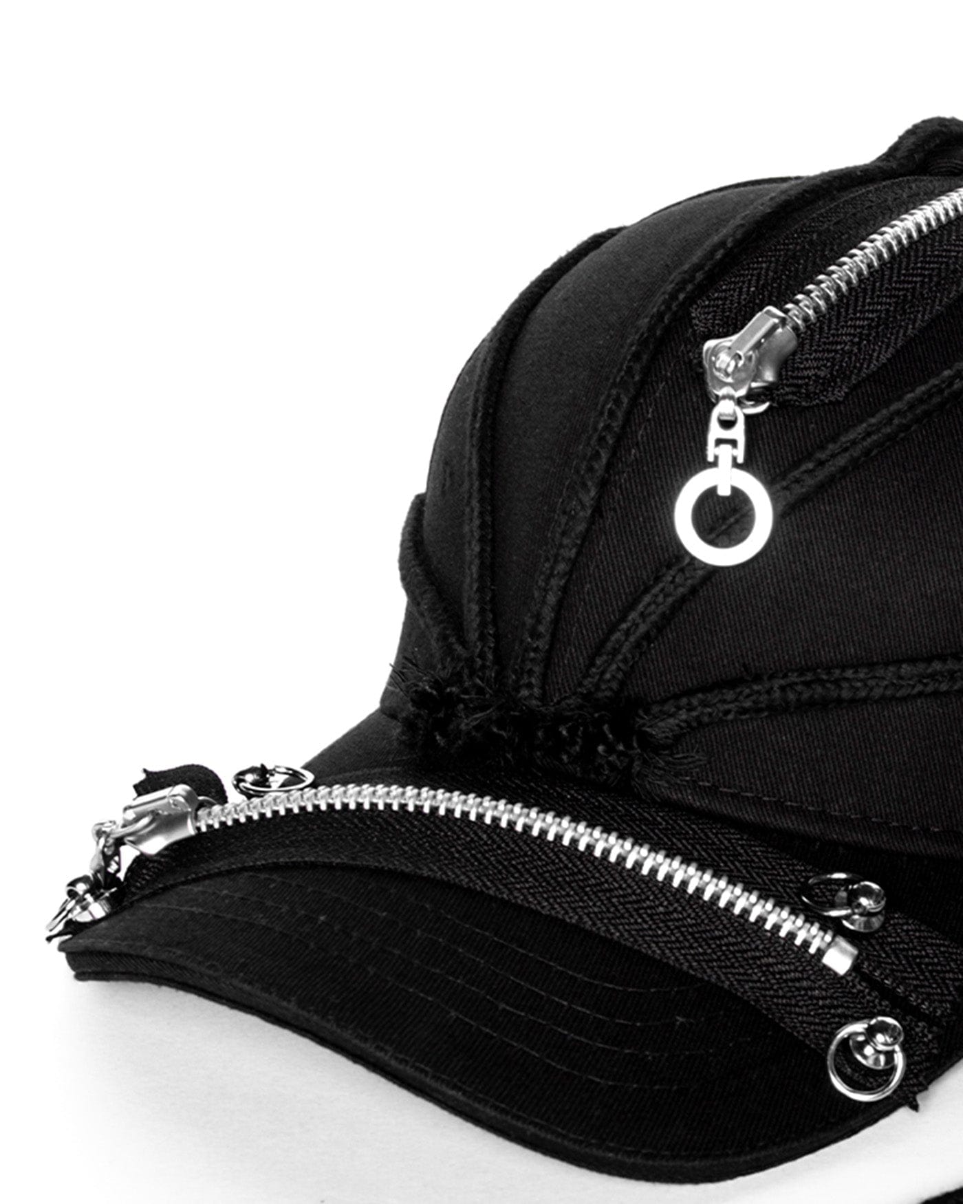 Versatile Multi-Zipper Dreadlock Cap - durable cotton cap - Unique Multi-Zipper Dreadlock Cap for Style and Comfort - View 9