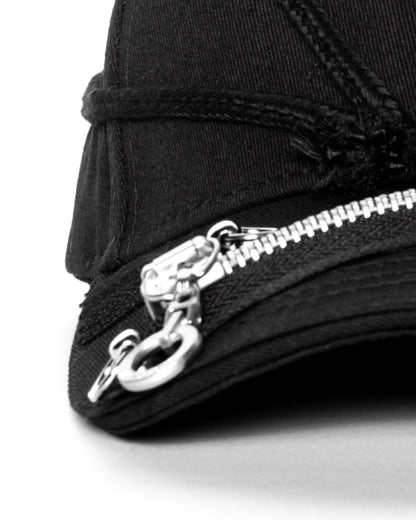 Versatile Multi-Zipper Dreadlock Cap -  streetwear hat - Unique Multi-Zipper Dreadlock Cap for Style and Comfort - View 6