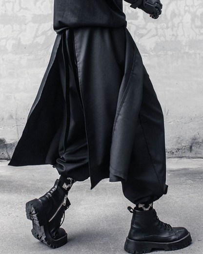 Versatile Ninja Two-Piece Pants -  black pants - Ninja Two-Piece Pants with Traditional Japanese Design - View 3