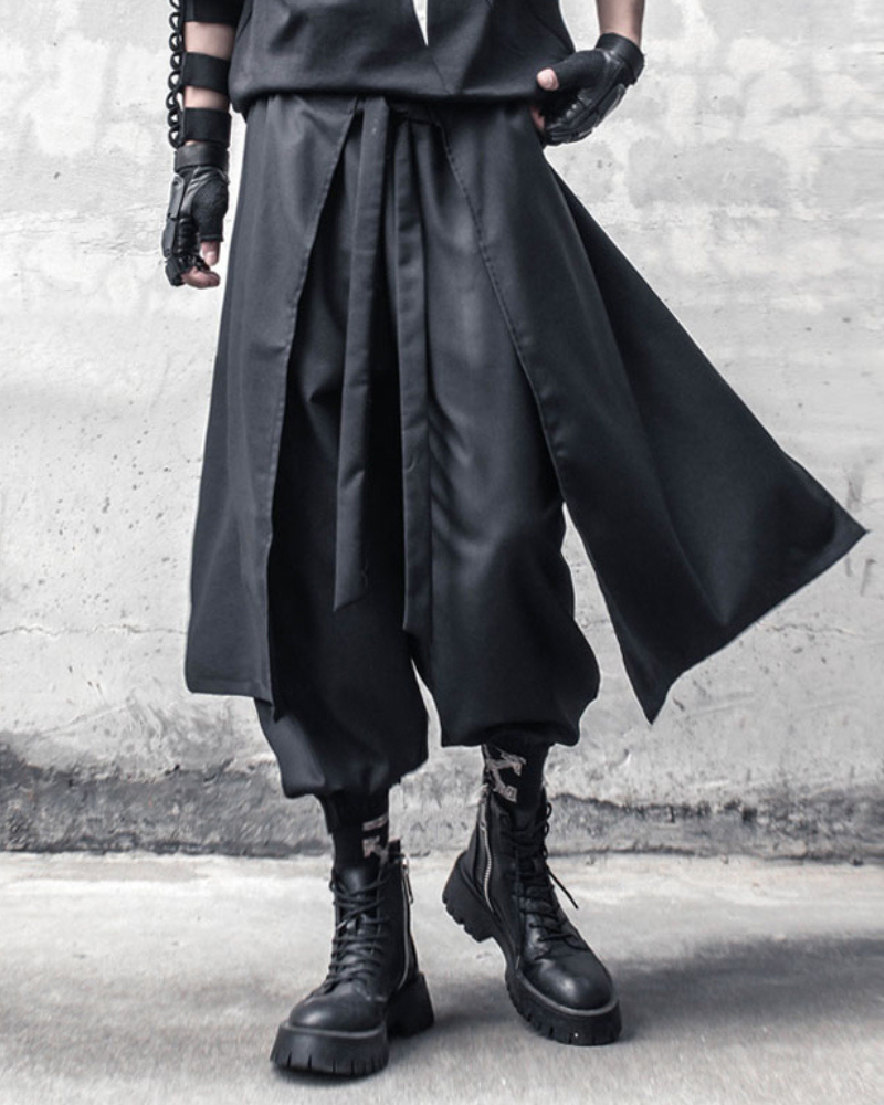 Versatile Ninja Two-Piece Pants - ninja pants - Ninja Two-Piece Pants with Traditional Japanese Design - Main view