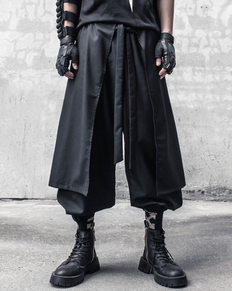 Versatile Ninja Two-Piece Pants - traditional japanese pants - Ninja Two-Piece Pants with Traditional Japanese Design - View 2