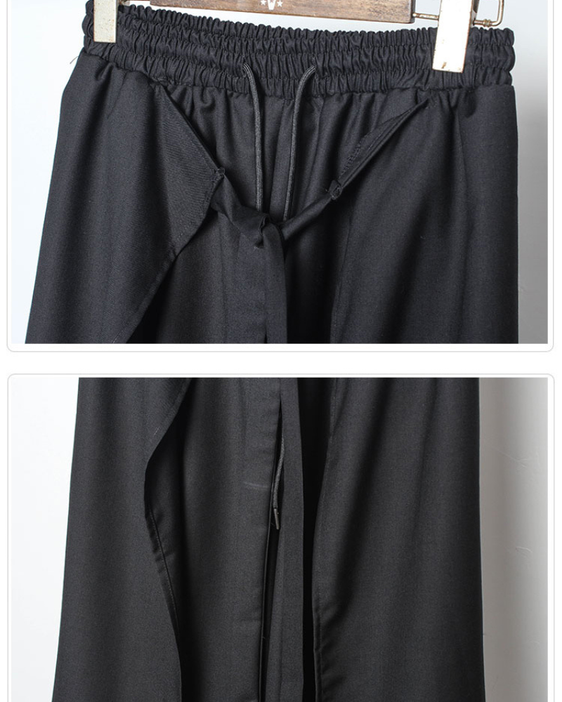 Versatile Ninja Two-Piece Pants - traditional japanese pants - Ninja Two-Piece Pants with Traditional Japanese Design - View 9