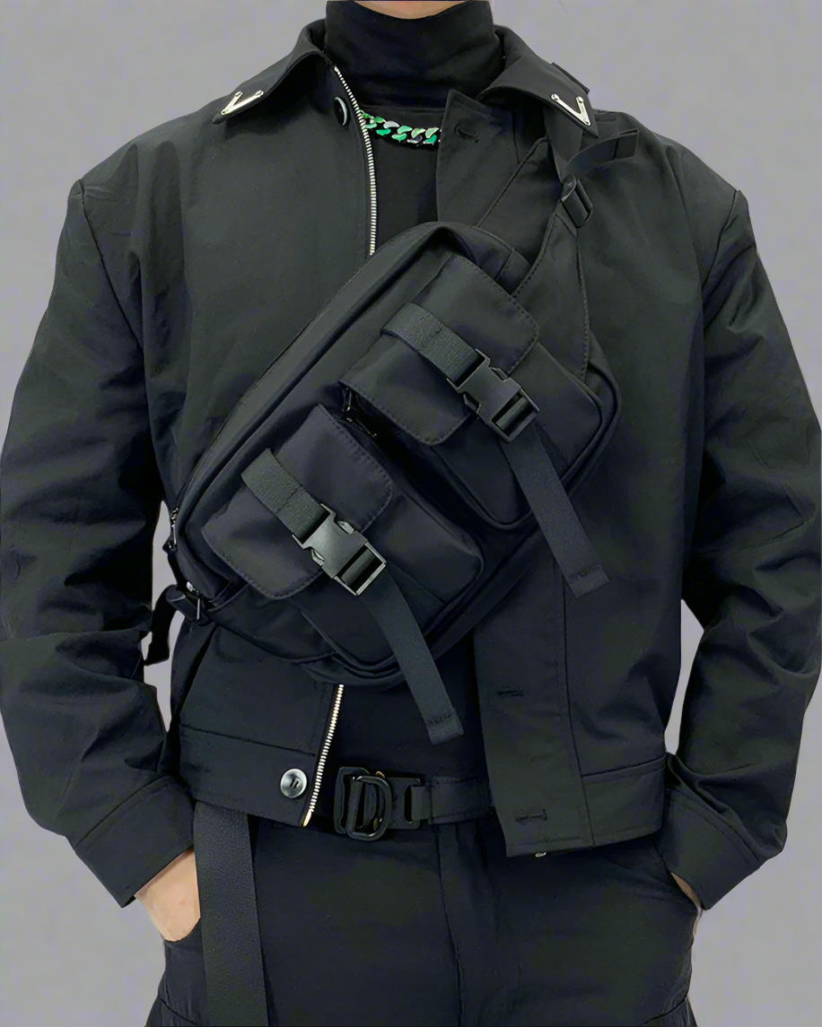 Versatile Nylon Sling Bag - flexible carrying options - Versatile Nylon Sling Bag for Daily Adventures - Main view