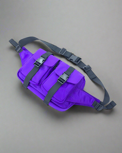 Versatile Nylon Sling Bag -  multiple compartments - Versatile Nylon Sling Bag for Daily Adventures - View 4
