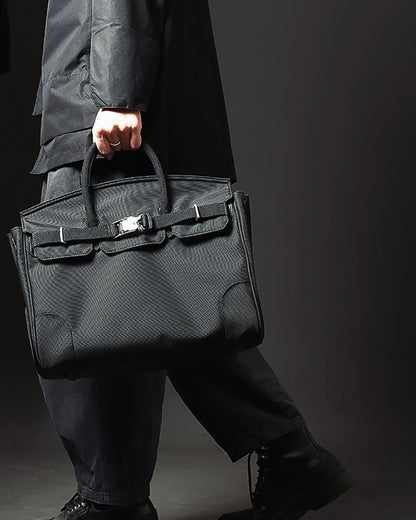 Versatile Nylon Tech Messenger Bag -  streetwear accessories - Soft Nylon Tech Messenger Bag for Streetwear Style - View 4