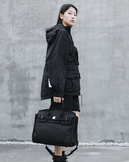 Versatile Nylon Tech Messenger Bag -  soft bag - Soft Nylon Tech Messenger Bag for Streetwear Style - View 3