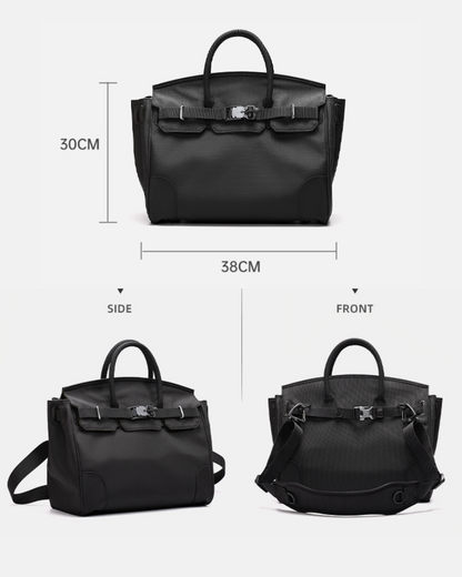 Versatile Nylon Tech Messenger Bag - nylon bag - Soft Nylon Tech Messenger Bag for Streetwear Style - View 8