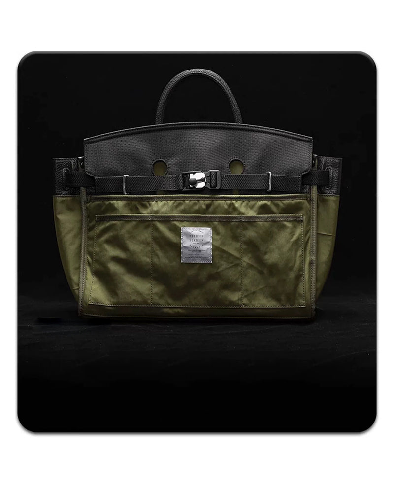 Versatile Nylon Tech Messenger Bag -  streetwear accessories - Soft Nylon Tech Messenger Bag for Streetwear Style - View 11