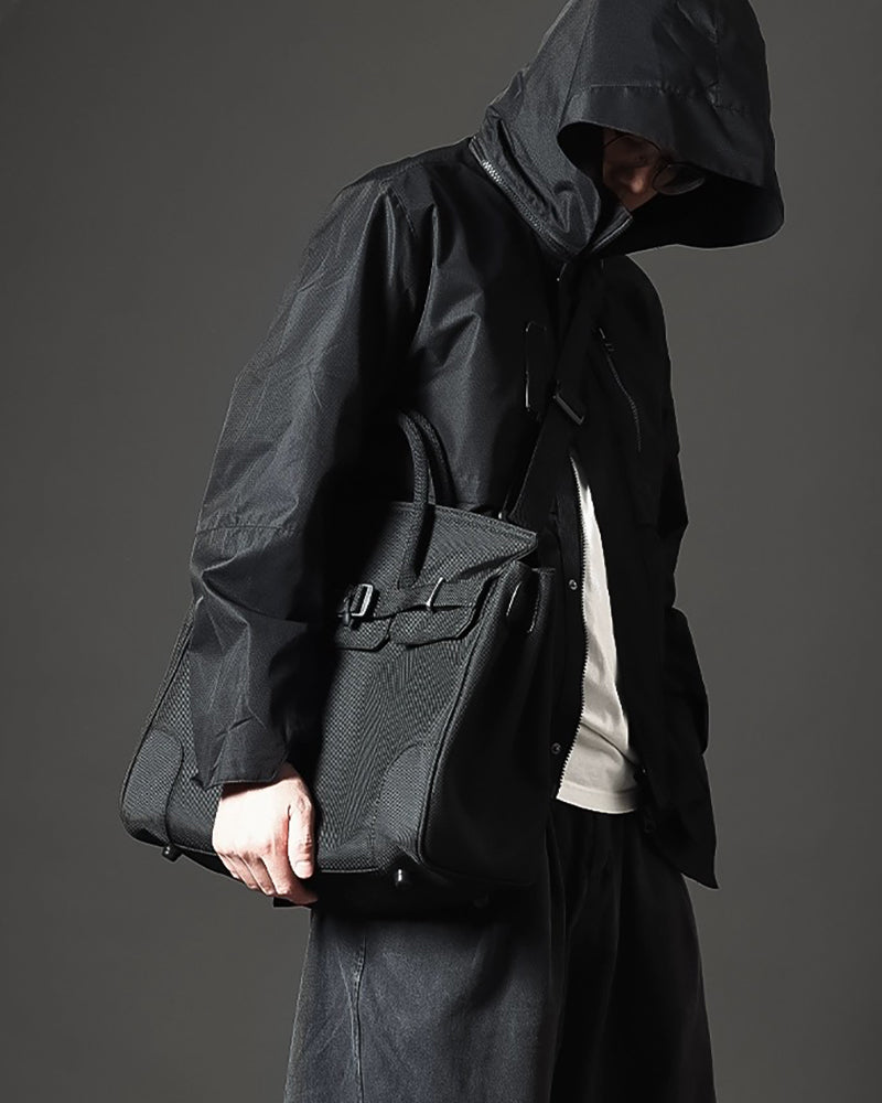 Versatile Nylon Tech Messenger Bag -  stylish everyday bag - Soft Nylon Tech Messenger Bag for Streetwear Style - View 6