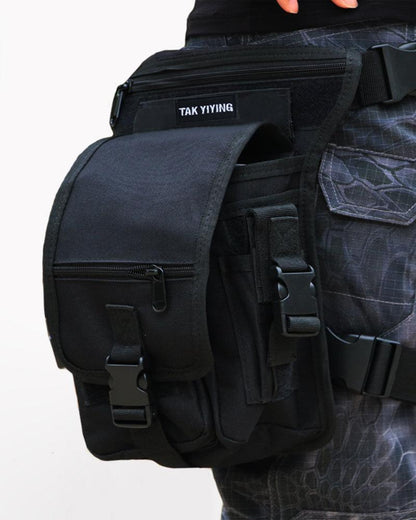 Versatile Outdoor Leg Pack -  black bag - Nylon Outdoor Leg Pack for Daily Adventures - View 3