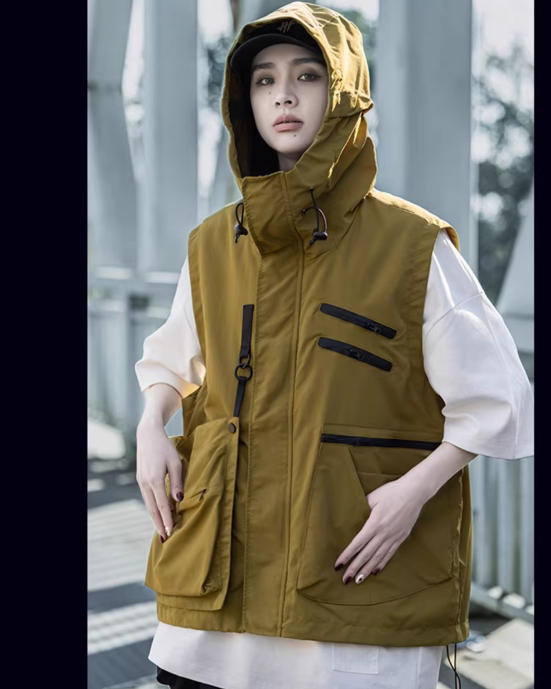 Versatile Outdoor Pocket Vest -  stylish winter vest - Functional Detachable Pocket Vest for Winter Adventures - View 6