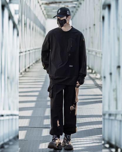Versatile Outdoor Sport Sweatshirt -  techwear clothing - Versatile Outdoor Sports Sweatshirt for All Activities - View 7