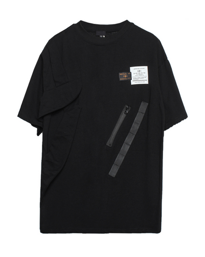 Versatile Patchwork Cargo Tee -  patchwork shirt - Stylish Patchwork Cargo Tee for Urban Adventures - View 5