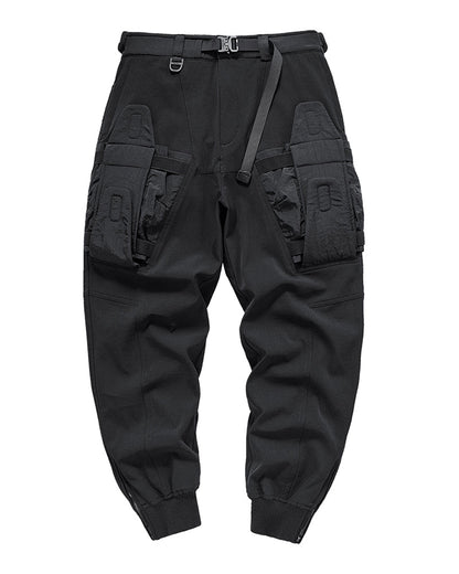 Versatile Patchwork Tech Joggers -  cargo style joggers - Versatile Patchwork Tech Joggers for Urban Style - View 3