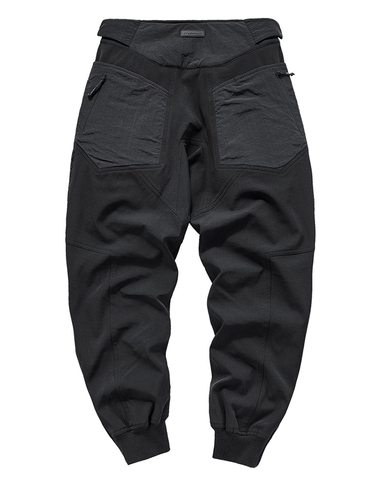 Versatile Patchwork Tech Joggers -  men's joggers - Versatile Patchwork Tech Joggers for Urban Style - View 4