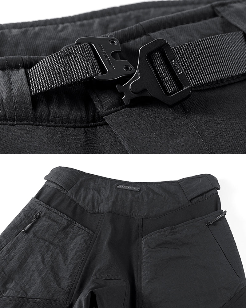 Versatile Patchwork Tech Joggers -  patchwork pants - Versatile Patchwork Tech Joggers for Urban Style - View 5