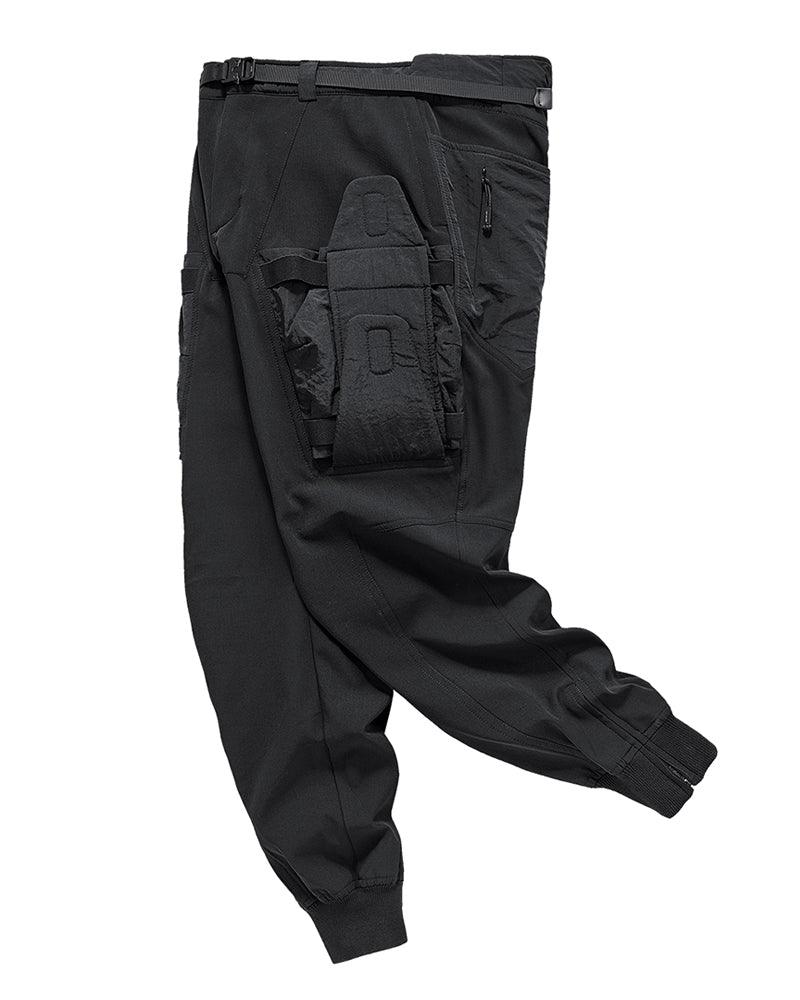 Versatile Patchwork Tech Joggers - tech joggers - Versatile Patchwork Tech Joggers for Urban Style - View 2