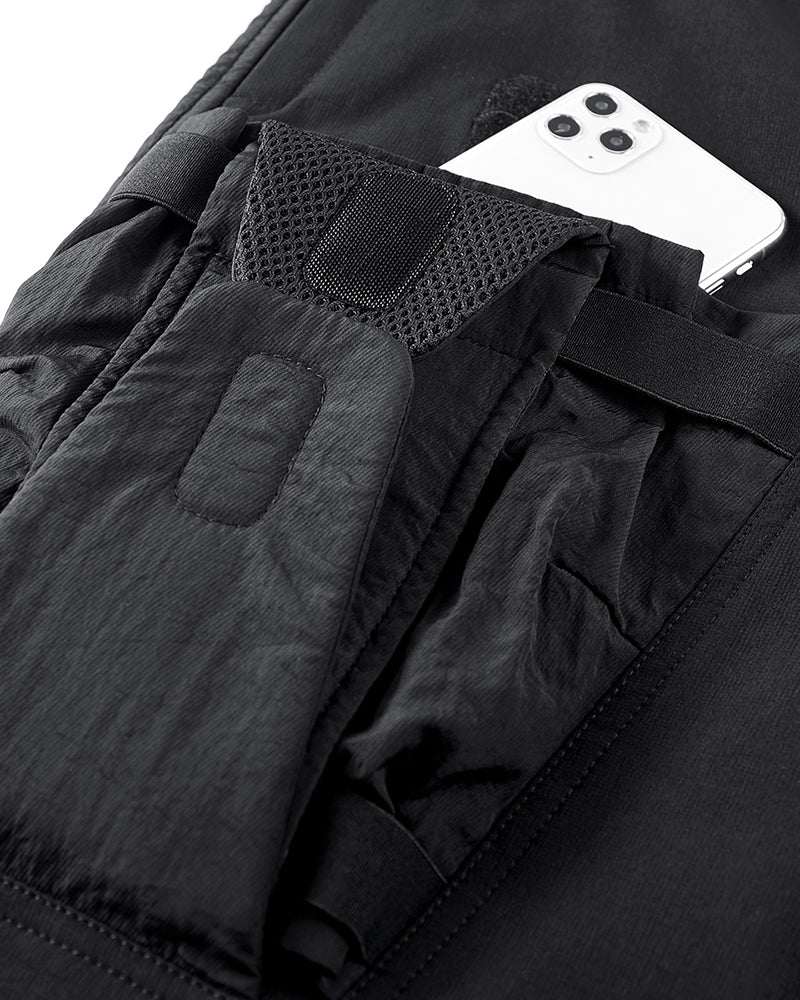 Versatile Patchwork Tech Joggers -  urban style - Versatile Patchwork Tech Joggers for Urban Style - View 8