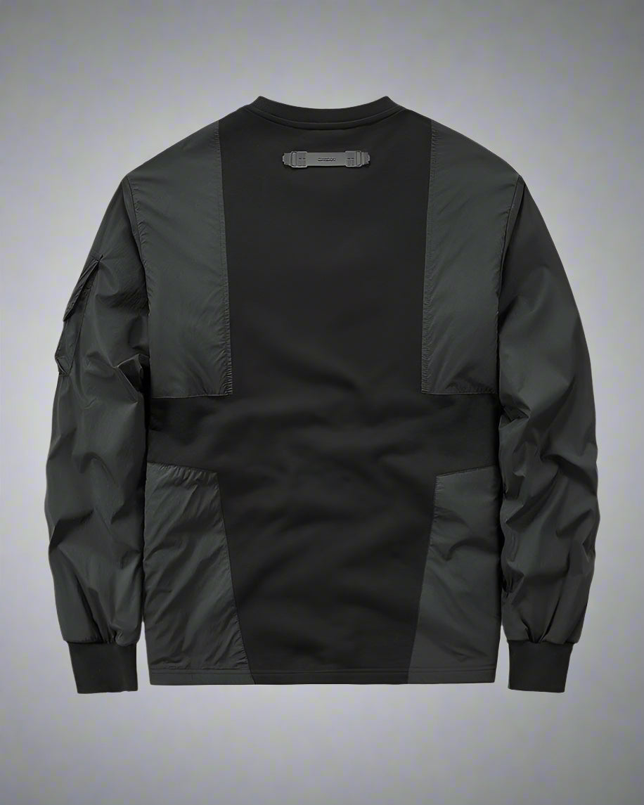 Versatile Patchwork Tech Pullover - techwear - Stylish Patchwork Tech Pullover for Urban Lifestyle - View 2