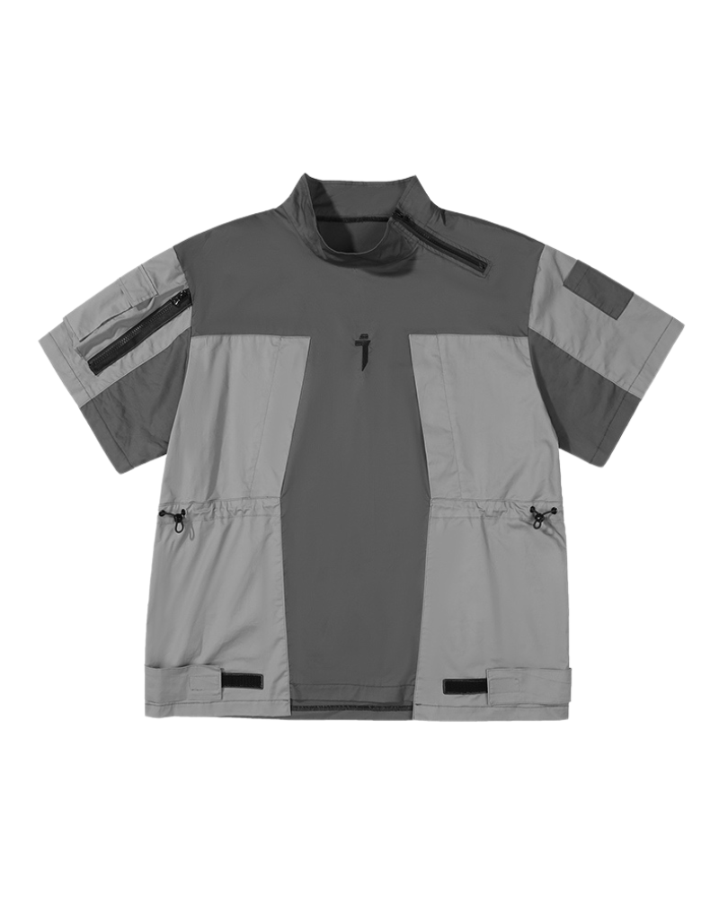 Versatile Patchwork Tech Tee -  techwear - Functional Techwear Cargo T-shirt for Everyday Use - View 7