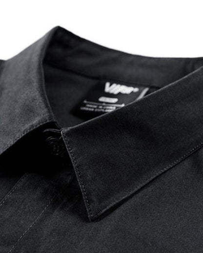 Versatile Patchwork Techwear Shirt -  breathable techwear fabric - Futuristic Patchwork Techwear Shirt for Urban Style - View 4