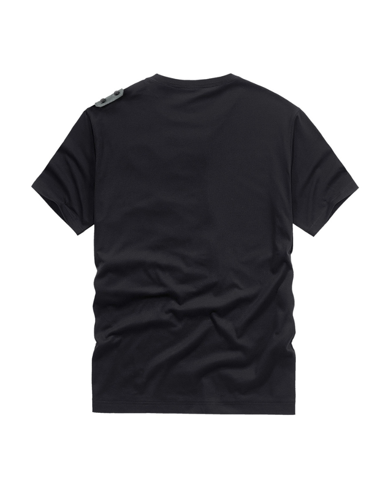 Versatile Pocket Tech T-Shirt - tech t-shirt - Versatile Black Tactical T-Shirt with Pockets - View 3