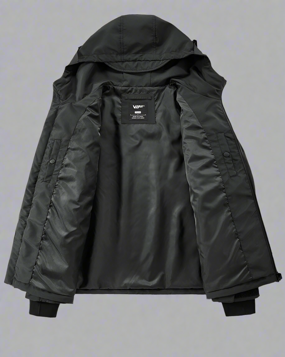Versatile Pocketed Cargo Hoodie -  black hoodie - Comfortable Pocketed Cargo Hoodie for Everyday Wear - View 3