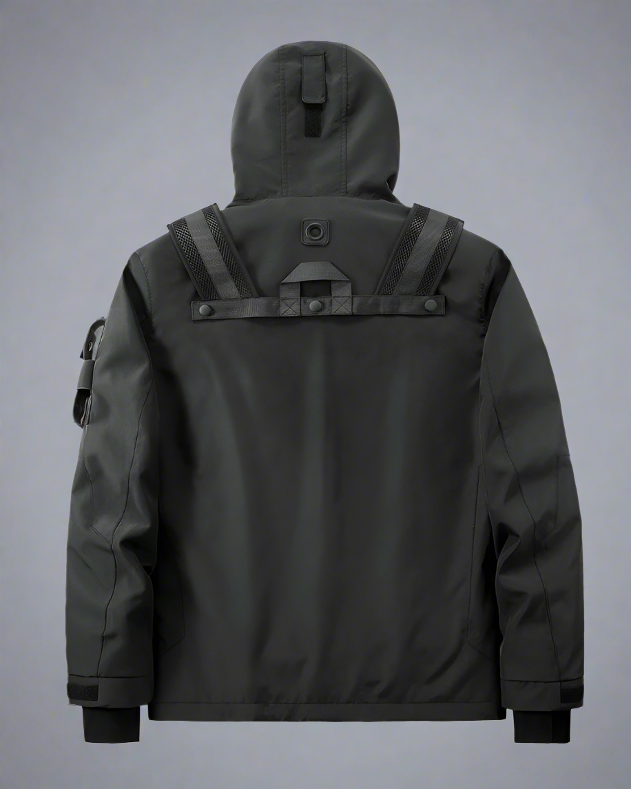 Versatile Pocketed Cargo Hoodie -  comfortable fit hoodie - Comfortable Pocketed Cargo Hoodie for Everyday Wear - View 4