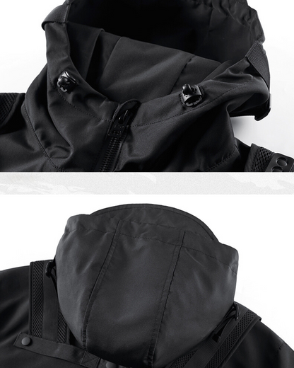 Versatile Pocketed Cargo Hoodie -  durable polyester fabric - Comfortable Pocketed Cargo Hoodie for Everyday Wear - View 5