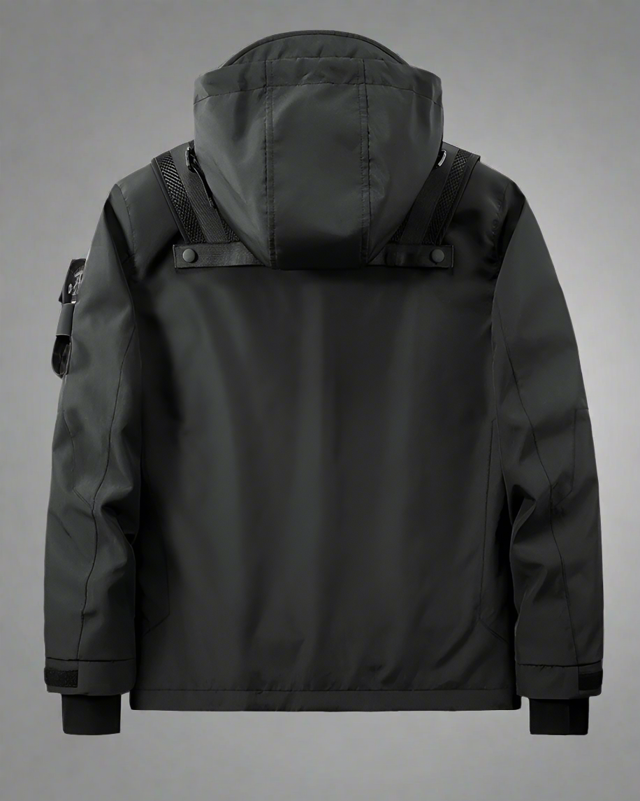 Versatile Pocketed Cargo Hoodie - techwear-inspired design - Comfortable Pocketed Cargo Hoodie for Everyday Wear - View 2