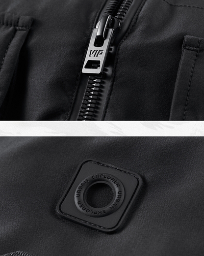Versatile Pocketed Cargo Hoodie -  techwear jacket - Comfortable Pocketed Cargo Hoodie for Everyday Wear - View 7