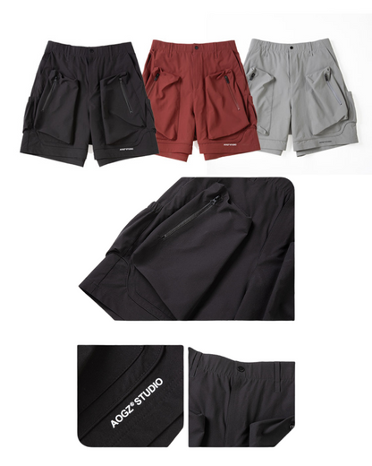Versatile Quick-Dry Adventure Shorts -  functional - Quick-Dry Adventure Shorts for Outdoor Activities - View 15