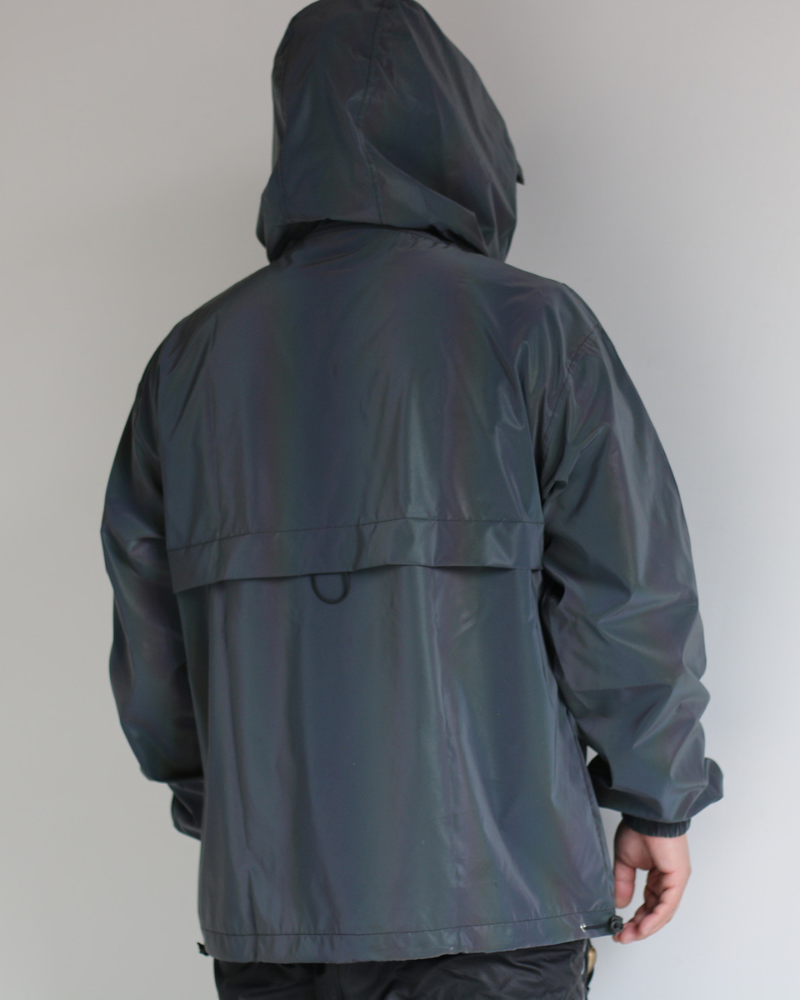 Versatile Reflective Hooded Jacket -  cyberpunk - Reflective Hooded Jacket for Modern Urban Fashion - View 11