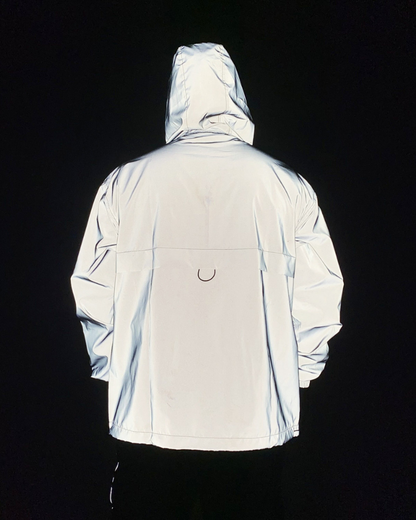 Versatile Reflective Hooded Jacket -  stylish techwear jacket - Reflective Hooded Jacket for Modern Urban Fashion - View 5